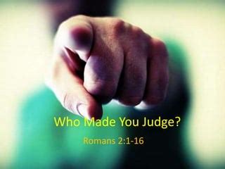 God's Judgment On Humanity